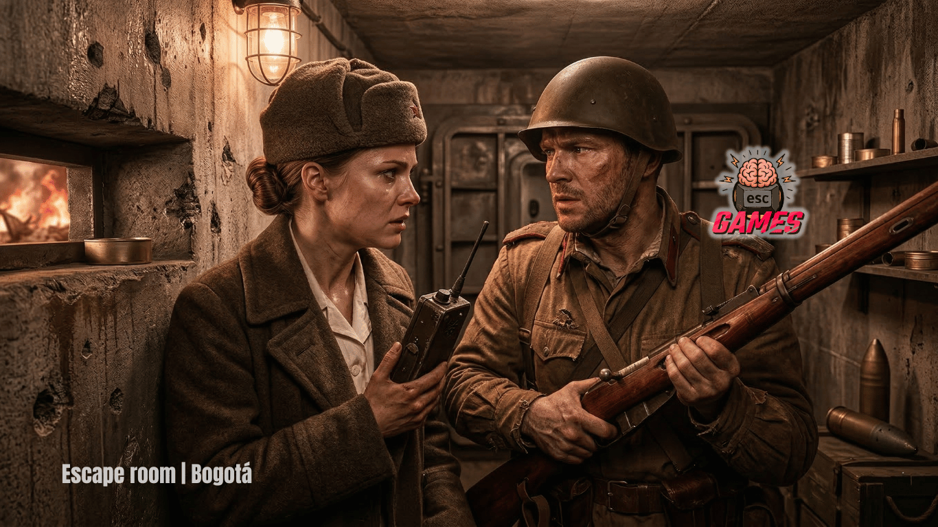 Escape room Bogotá zona _T_ _ Búnker Stalingrado de la segunda guerra mundial