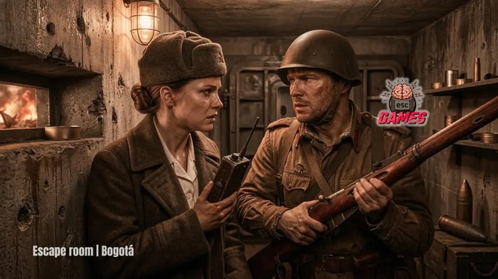 Escape room Bogotá zona _T_ _ Búnker Stalingrado de la segunda guerra mundial